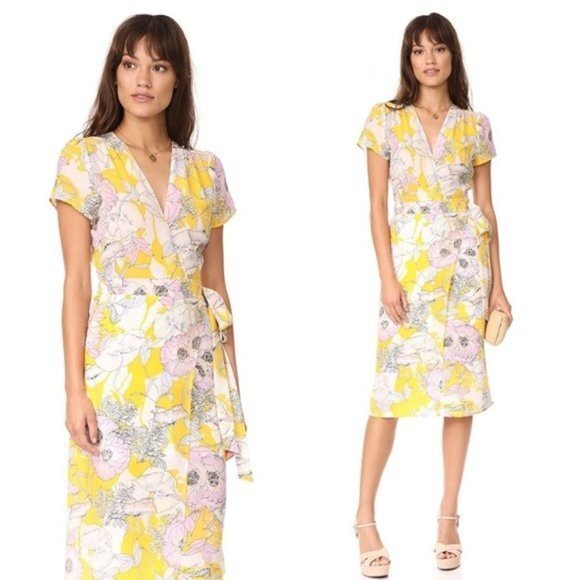 Yumi Kim | Dresses | Yumi Kim Silk Floral Wrap Dress | Poshmark